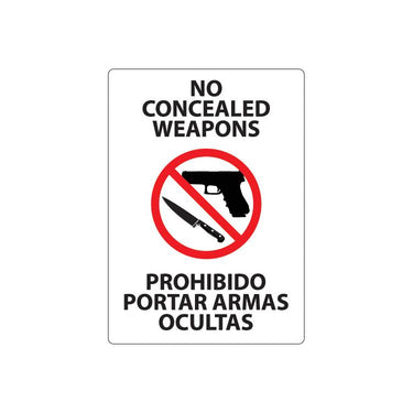 ZING Concealed Carry Decal, 7X5, 2/PK- Model 1828D